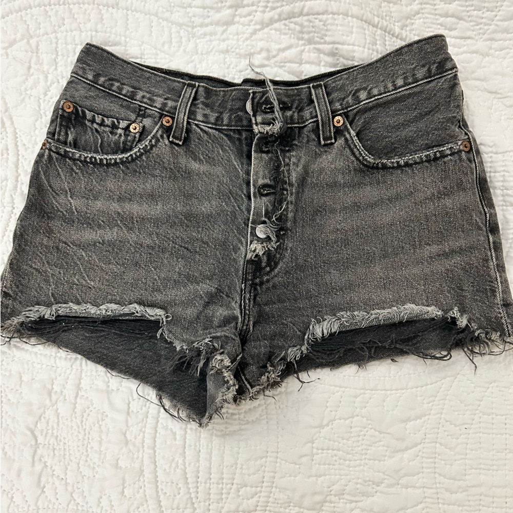 Levi's Gray Jean Shorts for Women